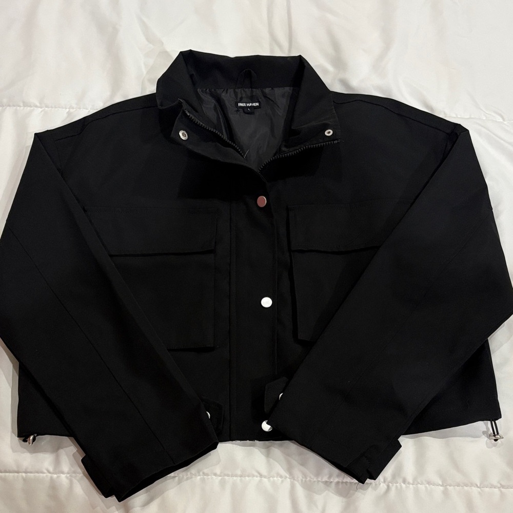 Black Bomber Jacket